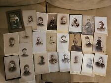 CIRCA 1880-1900 ANTIQUE CABINET CARDS, Lot Of 25 picture