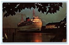 c1950's Sunset Reflection S.S Steamer Ship South American Vintage Postcard picture