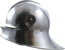 Medieval German Sallet Visor Helmet 14 G Steel SCA LARP Combat Warrior Helmet picture