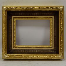 Old wooden frame, original condition sheet metal, dimensions 9.2 x 7.1 in picture
