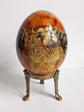 Handmade Decoupage Ostrich Egg 