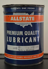 Vintage Allstate Premium Quality Lubricant Grease Can - empty picture