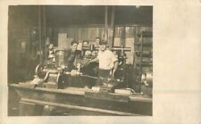 C-1910 Metal Shop Class Students Machine interior Postcard 21-4974 picture