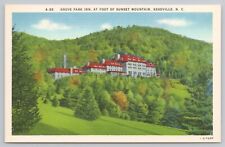 Grove Park Inn Hotel Sunset Mountain Asheville North Carolina Postcard 0812 picture