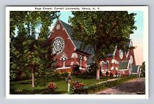 Ithaca NY-New York, Cornell University Sage Chapel, Antique Vintage Postcard picture