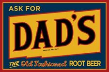 Dad's Root Beer Metal Advertising Sign picture