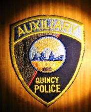 GEMSCO NOS Vintage Patch POLICE AUXILIARY QUINCY MA - Original 1978 MINT picture
