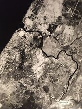 Superb Big/Large Photo Satellite Antique Original Spot 1986 Cnes Rabat Salted picture