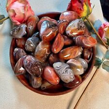 High Quality Natural Sardonyx Carnelian Agate Tumbled Rock Stone picture
