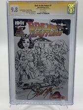 Back To The Future #1 IDW Signed Campbell Sketch Edition CGC Yellow Label 9.8 picture