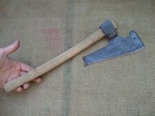 1922 ANTIQUE COOPERS GOOSEWING HEWING CARPENTERS SIDE AXE BLACKSMITH HAND FORGED picture