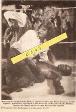 1977  MICHAEL LANDON TV GUIDE AD CLIPPING LITTLE HOUSE RAYMOND ST. JACQUES STARS picture