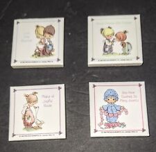 4 Vintage Precious Moments Refrigerator Magnets picture