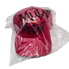 Disney's MULAN Hat Cap Rare Movie Promo Adjustable Strap Maroon/Gold/Black NEW picture