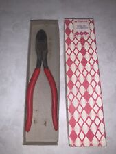 Vintage Utica Diagonal Ting Cut Pliers - 39”-7” In Box picture
