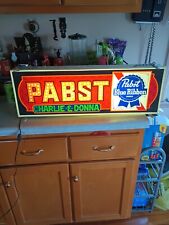 Vintage Pabst Blue Ribbon Beer PBR Lighted Sign Works Advertising 🔥 original  picture