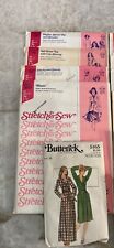 Lot Of Vintage Stretch & Sew And Butterick Sewing Patterns And Books picture