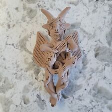 Oaxacan Pottery Devil Fallen Angel Playing Lute with Snakes 7