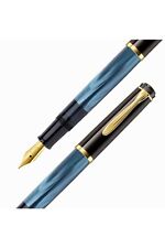 Pelikan M200 Pearl Blue Fountain Pen - F Nib picture