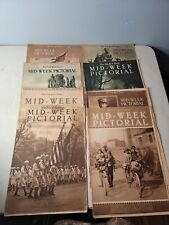 8x lot of 1917 NEW YORK TIMES MID WEEK PICTORIAL WW1 ERA NEWSPAPERS picture