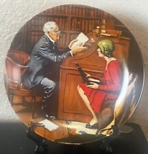 Norman Rockwell The Professor Limited Ed. Collector Plate picture