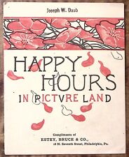1880s HAPPY HOURS IN PICTURE LAND MARY AND HER LAMB ESTEY ORGAN ADVERTISINGZ5408 picture