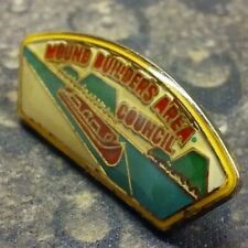 Mound Builders Area Council pin badge with error picture