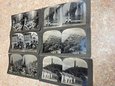 SCOTLAND ~ KEYSTONE VIEW CO. ~ LOT 11 Antique Stereoview Card, Buildings, People picture