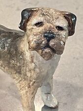 Ron Hevener Border Terrier figurine 1993 dog signed hand crafted #021 vintage picture