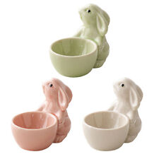 Ceramic Egg Cup Bunny Egg Stand Egg Holder Egg Cup Tray for Breakfast Table picture