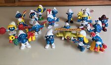 Lot of 18 Vintage SMURF Vintage Schleich Smurf Assorted Figurines 2” Tall picture