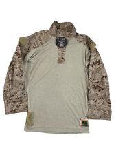 USMC FROG Defender M, FR Combat Ensemble Size S-R 1/4 Zip Shirt Desert Marpat picture