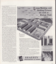 1941 Print Ad Bradley Washfountains and Showers Hickam Field Hawaii Army Air picture