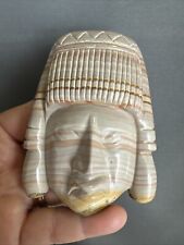 Vintage Carved Stone Aztec Face picture
