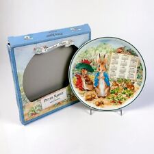 VTG 2002 Wedgwood Beatrix Potter Peter Rabbit Porcelain Calendar Plate NEW/OLD picture