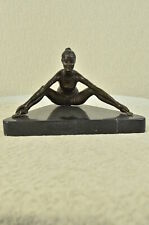 Handcrafted bronze sculpture SALE Contemporary , Pure Gymnast, Female Abstract picture