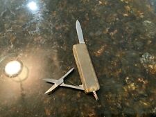 Vintage pocket knife Armex Solingen Germany two tools, knife and scissors. picture