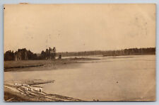 Vintage Postcard WI Iola Mill Dam RPPC c1910 -*8038 picture