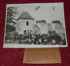 1929 Press Photo Joan of Arc Plaque Unveiling Ceremony Vaucouleurs France picture