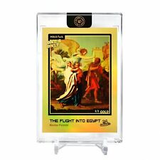 THE FLIGHT INTO EGYPT Nicolas Poussin Holo Gold Card 2023 GleeBeeCo #THNC-G 1/1 picture