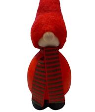 LARSSONS TRA Sweden GNOME Red Knitted Scarf 5.5