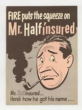 Fire Puts the Squeeze on Mr. Halfinsured #1 VF/NM 9.0 1950 picture
