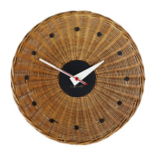Howard Miller George Nelson Associates Basket Clock Model No.2215 Made of Wicker picture
