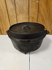 CABELA'S Hunting Fishing Cast Iron No. 12 Dutch Oven  Tri Leg With Skillet Lid picture