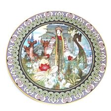 Byliny Porcelain THE ENCHANTED GARDEN Scarlet Flower Russian Collectors Plate picture