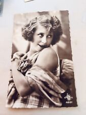 Sol 4301 Antique Photo Postcard France Beautiful Woman Posed #517 picture