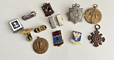 Vintage Lot U.S. Military Insignia Pins WWII &More picture