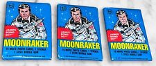 VINTAGE 1979 TOPPS JAMES BOND 007 Roger Moore  MOONRAKER CARDS WAX PACKS (3) picture