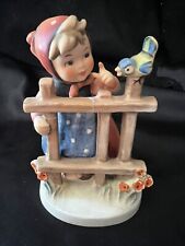 Hummel Goebel Figurine Signs of Spring 203 Little Girl at the Fence with Bird picture