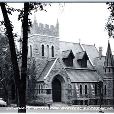 c1940s Dubuque, IA RPPC St John's Methodist Episcopal Church Real  Photo PC A114 picture